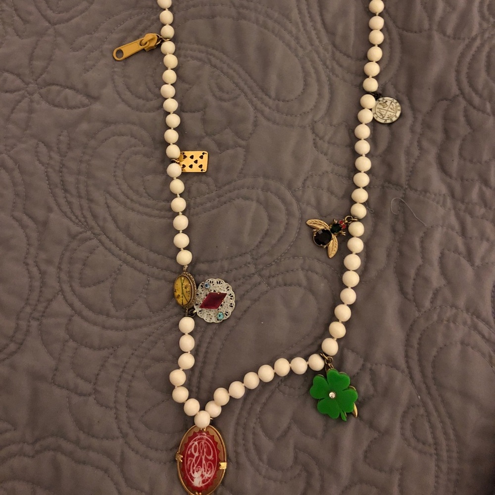 Juicy Couture Multi-Charm Beaded Necklace